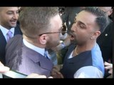 (WOW) HEATED BEEF!!! - CONOR McGREGOR & PAULIE MALIGNAGGI CLASH OUTSIDE THE T-MOBILE ARENA!