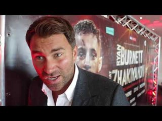 EDDIE HEARN REACTS MAYWEATHER v McGREGOR, JOSHUA, BURNETT UNIFICATION & CRUSHES BELLEW v BISPING