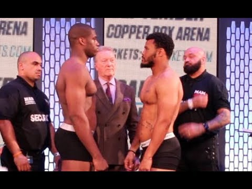 HEAVYWEIGHTS COLLIDE! - DANIEL DUBOIS v AJ CARTER - OFFICIAL WEIGH IN VIDEO / SAUNDERS v MONROE JR