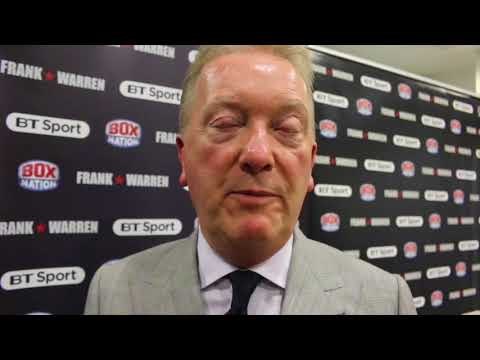FRANK WARREN REACTS TO SAUNDERS WIN OVER MONROE JR, TALKS CANELO-GOLOVKIN & TYSON FURY