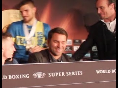 EDDIE HEARN GIVES HIS REACTION TO CALLUM SMITH'S UD WIN OVER ERIK SKOGLUND IN LIVERPOOL / WSSB