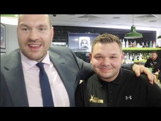 WHEN TYSON FURY MET JOSEPH PARKER TRAINER KEVIN BARRY *  & HIS SON - (EXCLUSIVE FOOTAGE)