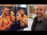 BRILLIANT!! JOSEPH PARKER v HUGHIE FURY COMMEMORATED WITH ONE OFF PATRICK KILLIAN PAINTING!