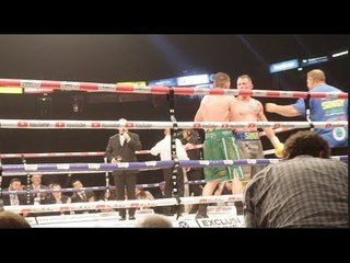 SHAYNE SINGLETON REFUSES HAND SHAKE WITH PETER McDONAGH