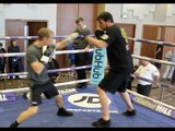 SHARP! - PAUL BUTLER SMASHES THE PADS WITH TRAINER JOE GALLAGHER AHEAD OF STUART HALL REMATCH