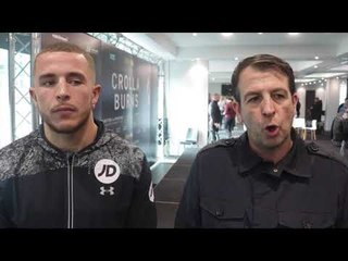 JOE GALLAGHER WITH NEW CHARGE SAM HYDE TALK LINK UP & ANTHONY CROLLA v RICKY BURNS