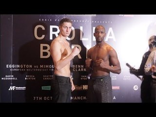 HOSEA BURTON v KRISTOF DEMENDI - OFFICIAL WEIGH IN & HEAD TO HEAD / CROLLA v BURNS