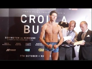 GAVIN McDONELL STEPS ON SCALES IN MANCHESTER / CROLLA v BURNS