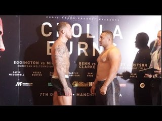 SAM HYDE v ATTILA PALKO - OFFICIAL WEIGH IN & HEAD TO HEAD / CROLLA v BURNS