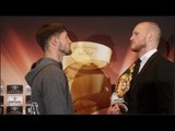 GEORGE GROVES v JAMIE COX - OFFICIAL HEAD TO HEAD @ PRESS CONFERENCE / WORLD BOXING SUPER SERIES