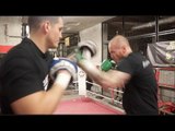EXPLOSIVE! GEORGE GROVES {FULL & COMPLETE} PAD SESSION W/ TRAINER SHANE McGUIGAN / GROVES v COX