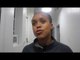 NATASHA JONAS REACTS TO 3RD ROUND TKO WIN OVER  MARIANNA GULYAS IN FIRST EVER YORKHALL BOUT