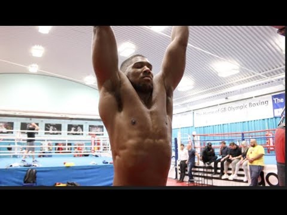'I AM A UNIT!' - CLAIMS ANTHONY JOSHUA - STRETCHING SESSION AHEAD OF CARLOS TAKAM CLASH ON OCT 28TH