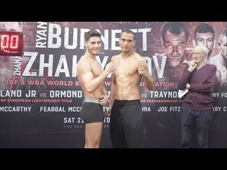 PBK! JOSH KELLY v JOSE LUIS ZUNIGA - OFFICIAL WEIGH IN & HEAD TO HEAD  / BURNETT v ZHAKIYANOV