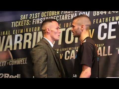 WORDS EXCHANGED! - JOSH WARRINGTON v DENNIS CEYLAN - HEAD TO HEAD @ FINAL PRESS CONFERENCE