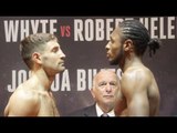 FRANK BUGLIONI v CRAIG RICHARDS  - OFFICIAL WEIGH IN & HEAD TO HEAD / JOSHUA v TAKAM