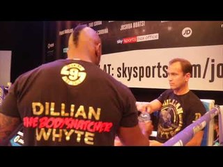 THE BODY SNATCHER!! DILLIAN WHYTE (FULL & COMPLETE) PUBLIC WORKOUT / JOSHUA v TAKAM