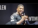 CAN EDDIE HEARN GET A CHEER!? - ANTHONY JOSHUA IMMEDIATE POST WEIGH IN REACTION / JOSHUA v TAKAM