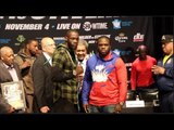 'YOU BEAT ME IM RETIRING!!' DEONTAY WILDER ASTONISHING COMMENT DURING FACE OFF W/ BERMANE STIVERNE