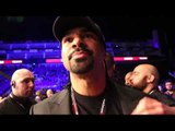 DAVID HAYE IMMEDIATE REACTION TO BEEF WITH DERECK CHISORA OVER JOYCE & TALKS OFFER BY CHISORA!