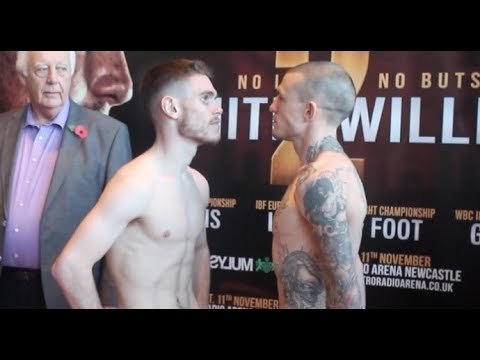 BRITISH TITLE! - THOMAS PATRICK WARD v SEAN DAVIS - OFFICIAL WEIGH-IN VIDEO / WARD v DAVIS