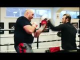 TYSON FURY IS BACK IN TRAINING! - SMASHING THE PADS - GYPSY KING STYLE!