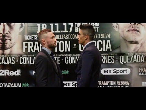 CARL FRAMPTON v HORACIO GARCIA - HEAD TO HEAD @ FINAL PRESS CONFERENCE / FRAMPTON REBORN