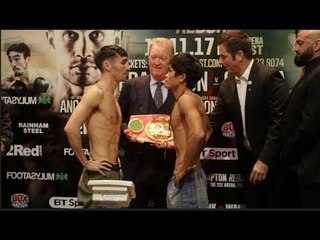 AND THE NEW!! JERWIN ANCAJAS vJAMIE CONLAN - OFFICIAL WEIGH IN & HEAD TO HEAD FROM BELFAST