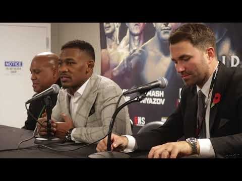 DANIEL JACOBS v LUIS ARIAS - OFFICIAL (POST FIGHT PRESS CONFERENCE W/ EDDIE HEARN & ANDRRE ROZIER