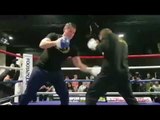 THE ANGRIEST MAN IN BELFAST - PADDY BARNES - HAMMERS THE PADS WITH TRAINER DANNY VAUGHAN