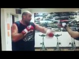 GYPSY KING CAN MOVE! - TYSON FURY SHOWS WEIGHT LOSS - AS HE HAMMERS THE PADS