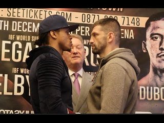 LOOKING VERY SERIOUS! - ANTHONY YARDE v NIKOLA SJEKLOCA - HEAD TO HEAD @ FINAL PRESS CONFERENCE