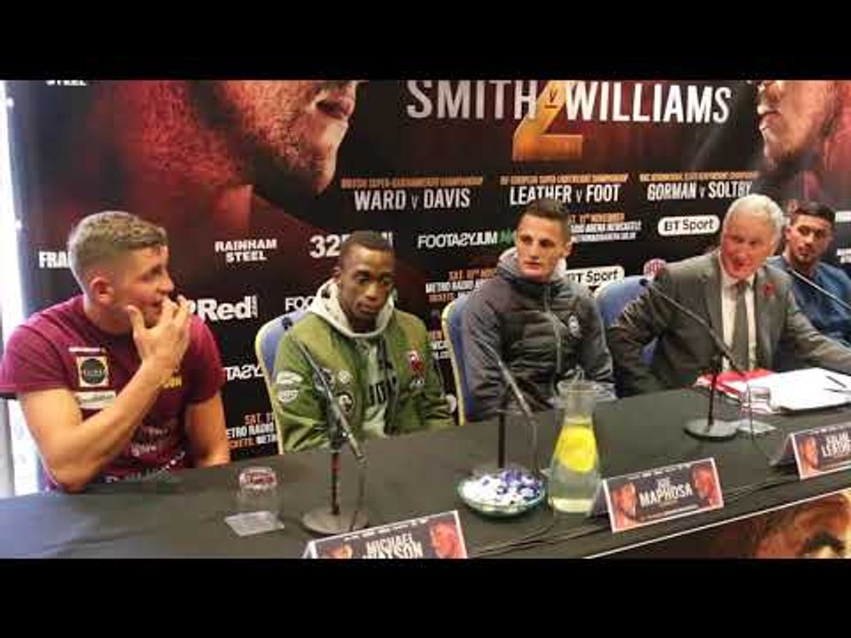 LIAM SMITH v LIAM WILLIAMS - FULL UNDERCARD PRESS CONFERENCE / NO IFS NO BUTS - NOV 11th (NEWCASTLE)
