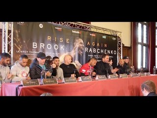 BROOK v RABCHENKO / THOMAS v ALLEN II / YAFAI v McDONNELL - FULL PRESS CONFERENCE WITH EDDIE HEARN