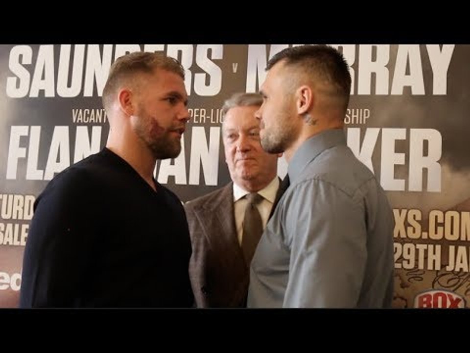 BILLY JOE SAUNDERS v MARTIN MURRAY - HEAD TO HEAD @ PRESS CONFERENCE / SAUNDERS v MURRAY