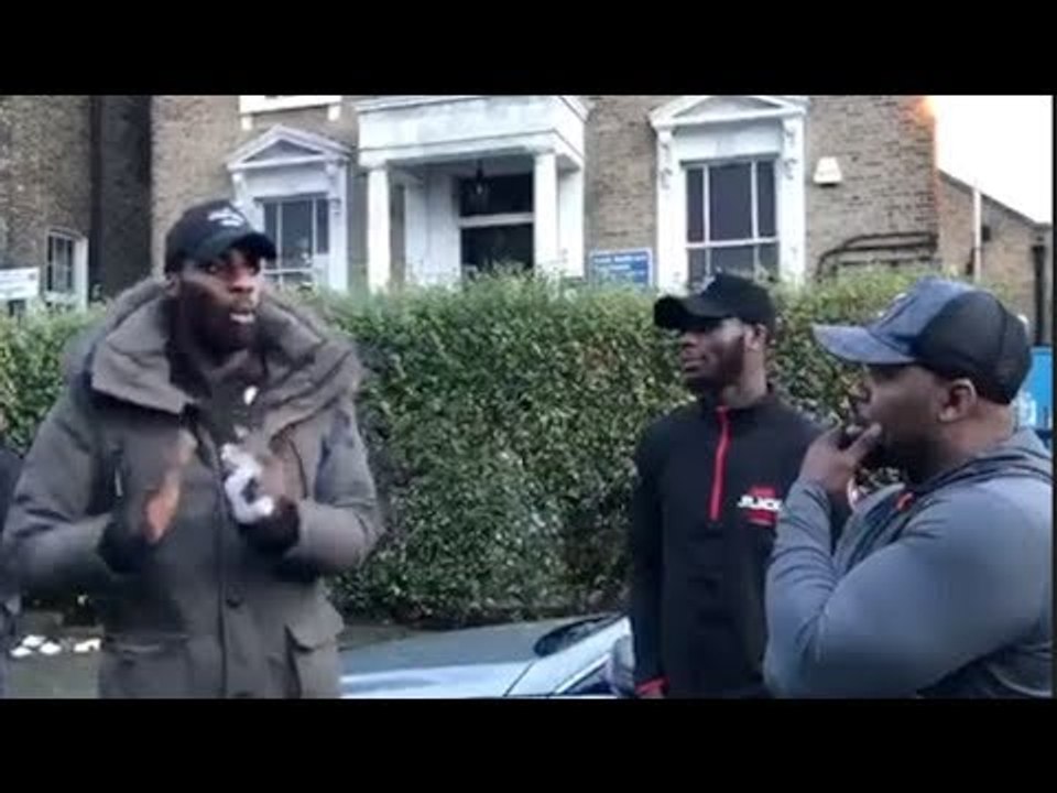 BRITISH BEEF GOES TO THE STREETS! - LAWRENCE OKOLIE & TED BAMI EXCHANGE WORDS IN BRIXTON!