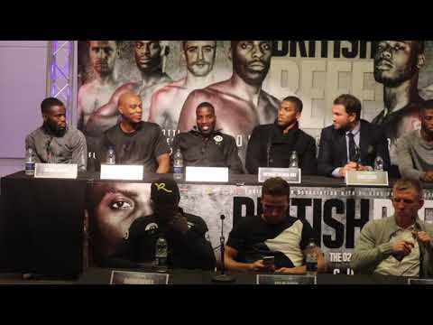 LAWRENCE OKOLIE v ISAAC CHAMBERLAIN - OFFICIAL PRESS CONFERENCE W/ EDDIE HEARN & ANTHONY JOSHUA