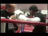 DAVID HAYE SMASHES THE PADS WITH ISMAEL SALAS AHEAD OF TONY BELLEW REMATCH