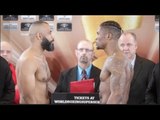 MIKAEL LAWAL v ISTVA ORSOS - OFFICIAL WEIGH IN & HEAD TO HEAD / GROVES v EUBANK JR