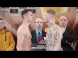 BRITISH MIDDLEWEIGHT CLASH - TOMMY LANGFORD v JACK ARNFIELD - OFFICIAL WEGH IN & HEAD TO HEAD