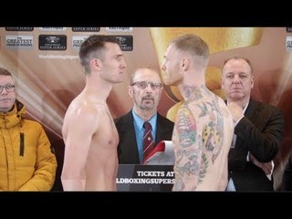 BRITISH MIDDLEWEIGHT CLASH - TOMMY LANGFORD v JACK ARNFIELD - OFFICIAL WEGH IN & HEAD TO HEAD