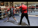 THE JACKAL! - CARL FRAMPTON LOOKING SUPER-SHARP - SMASHING THE PADS WITH TRAINER JAMIE MOORE