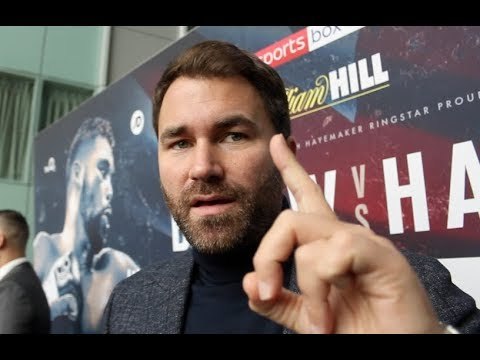 EDDIE HEARN ON BELLEW-HAYE, EUBANK DEFEAT TO GROVES, QUESTIONS TRAINER SITUATION, JOSHUA/MILLER?