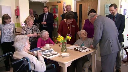 Prince Charles' visit to care home makes residents smile