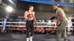 THE EMPRESS! NEW YORK BASED ALICIA NAPOLEON SHOWS OFF HER SPEED & POWER ON MITT WORK