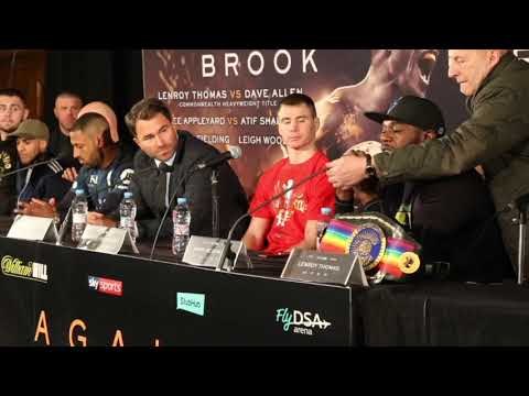 BROOK v RABCHENKO / ALLEN v THOMAS 2 / YAFAI v McDONNELL -FULL FINAL PRESS CONFERENCE w/ EDDIE HEARN