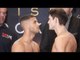 GAMAL YAFAI v GAVIN McDONNELL - OFFICIAL WEIGH IN & HEAD TO HEAD IN SHEFFIELD / RISE AGAIN
