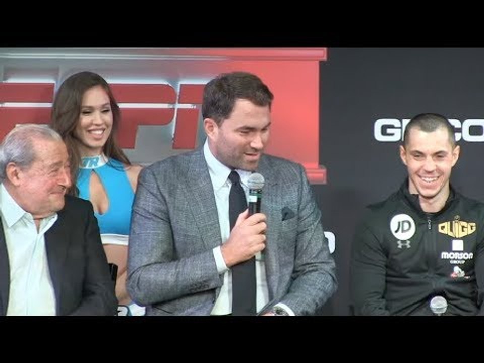 EDDIE HEARN GIVES IT THE BIG'UN - TURNS FROM PROMOTER TO TRANSLATOR! / VALDEZ v QUIGG