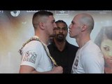 'I CANT WAIT TO PUNCH YOUR FAT HEAD IN!!' WORDS EXCHANGED AS MATTY ASKIN v STEPHEN SIMMONS FACE OFF
