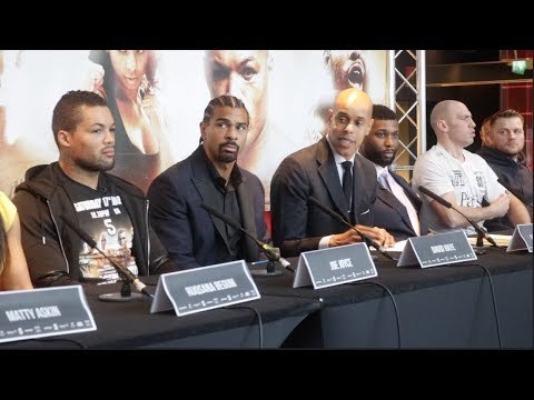 HEATED! -JOYCE v PALMER / ASKIN v SIMMONS/ CAMACHO v COUZENS - (FULL) PRESS CONFERENCE W/ DAVID HAYE